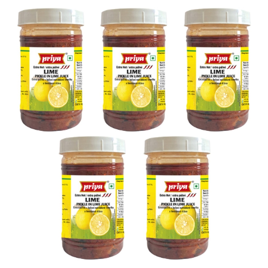 Extra Hot Lime Pickle in Lime Juice - Priya - 300g