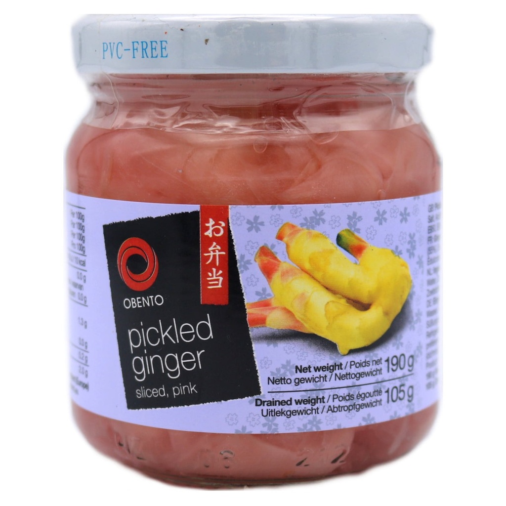 Pickled Ginger Sliced Pink Obento 190g