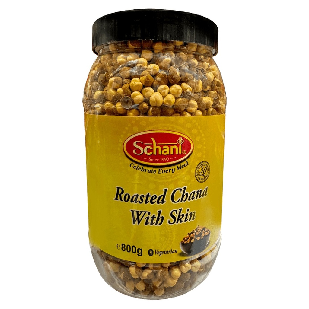[LENB185] Roasted Chana With Skin Jar - Schani - 800g