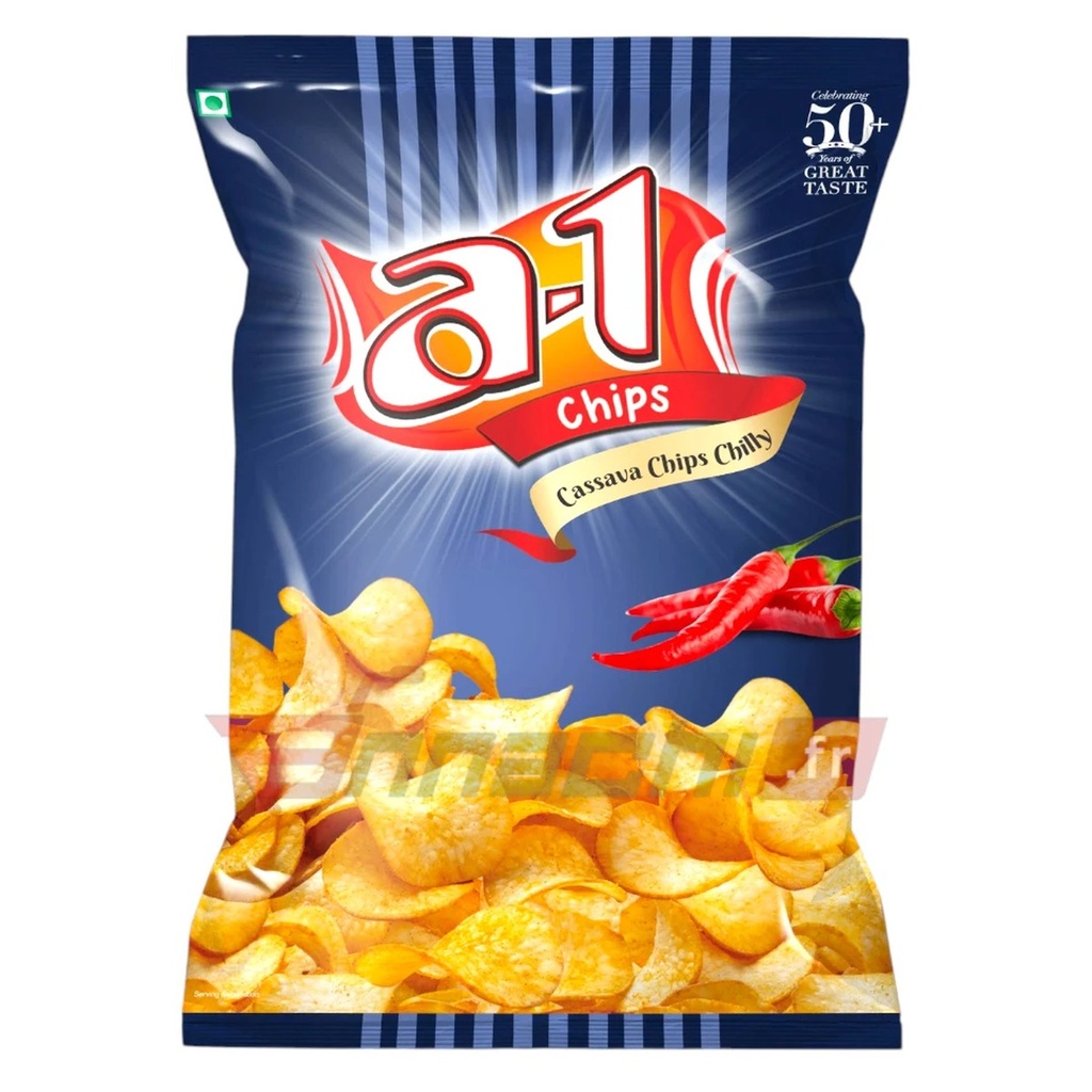 Tapioca Chips Chilli Pouch - A1 - 160g