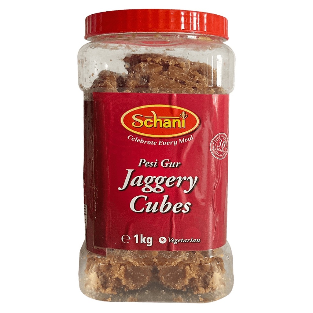 Jaggery Cubes Pesi Gur Jar - Schani - 1kg