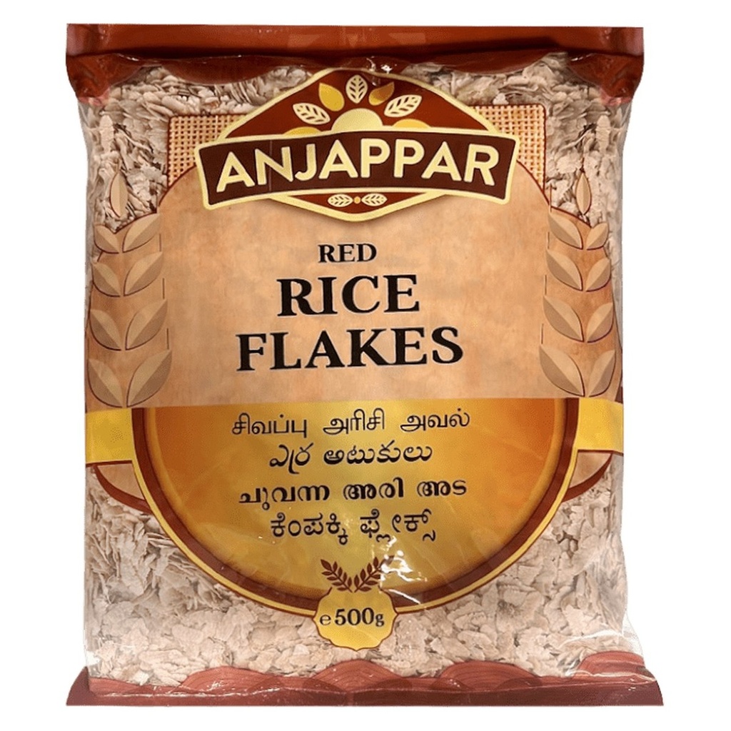 Red Rice Flakes - Anjappar - 500g