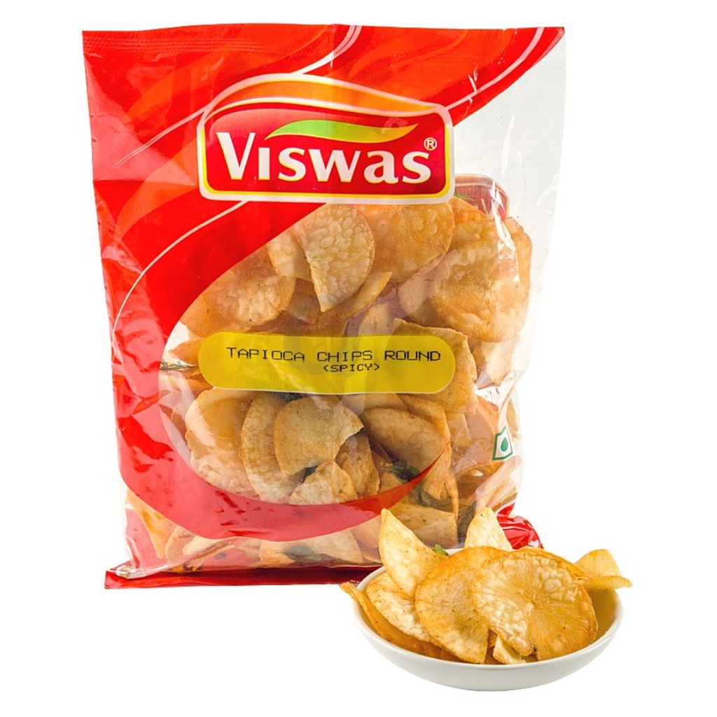 Tapioca Chips Round Spicy - Viswas - 150g
