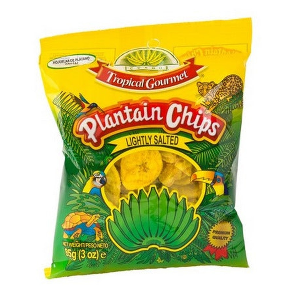 Salted Plantain Chips - Tropical Gourmet - 85g