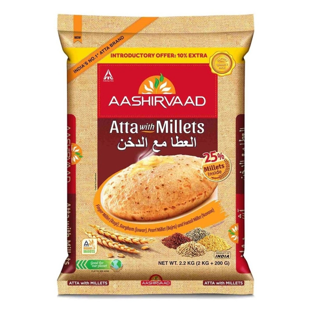 [FLOR017] Atta with Millets - Aashirvad -2,2kg